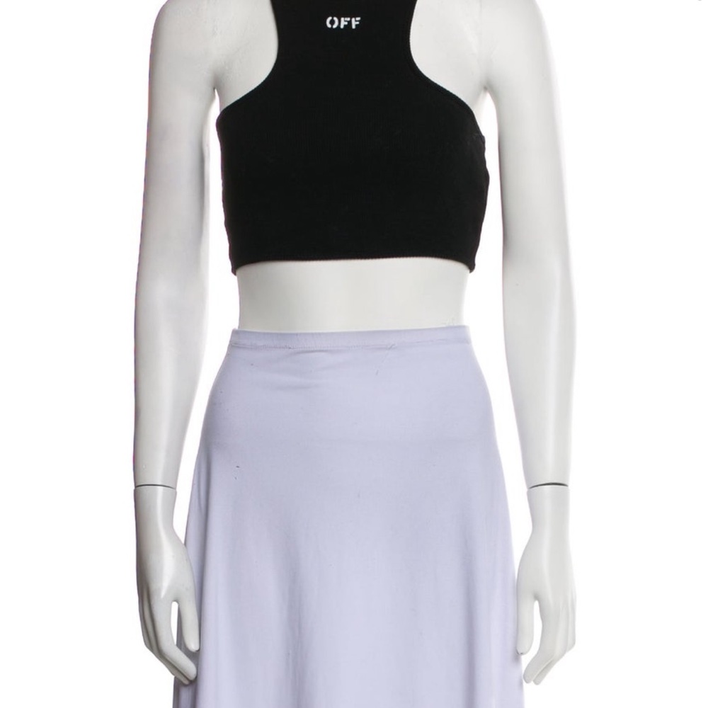 Off-White Black Crop Top